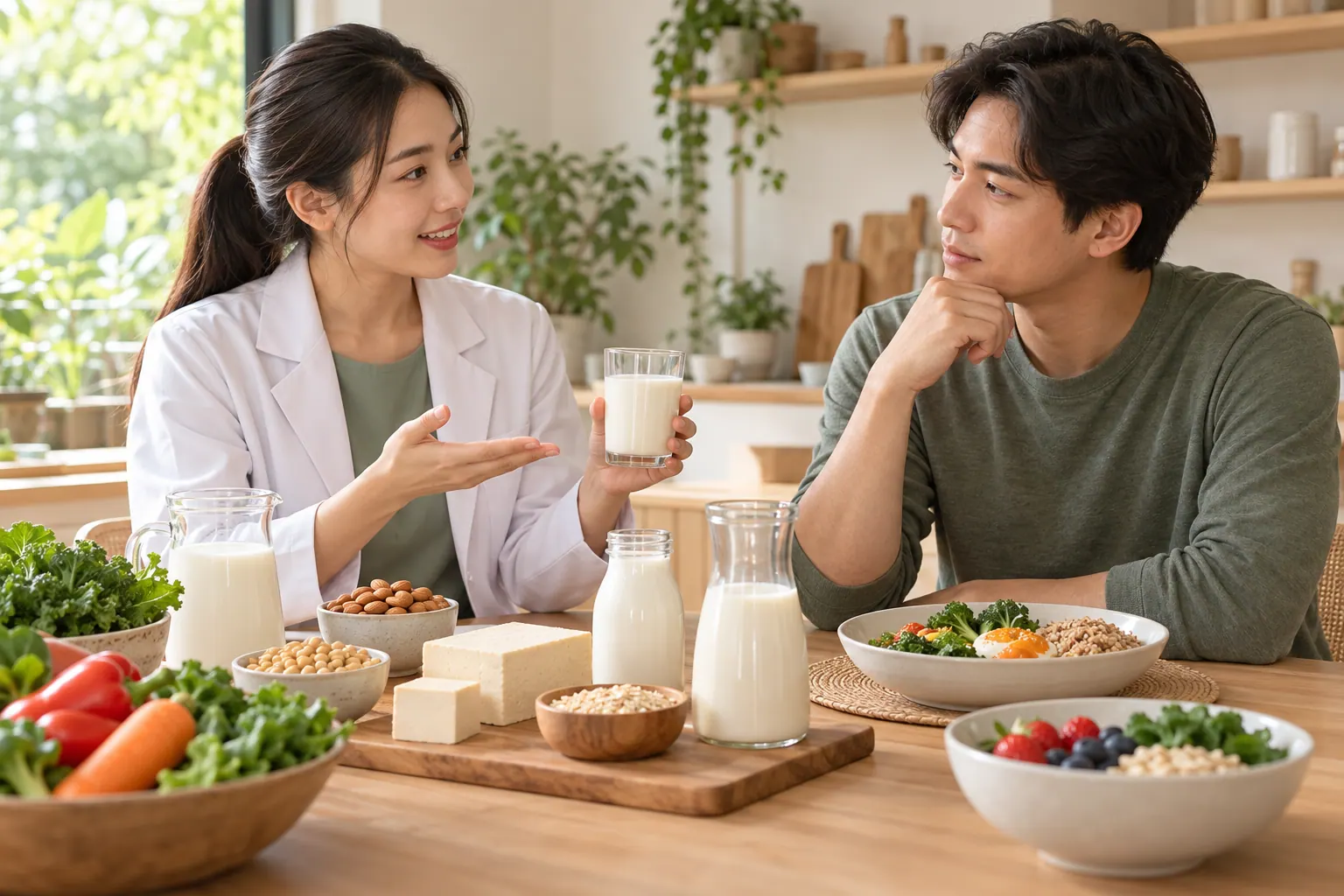 นักกำหนดอาหารพูดคุยเรื่องนมและทางเลือกอาหารเพื่อแยกการแพ้กับการย่อยไม่ได้