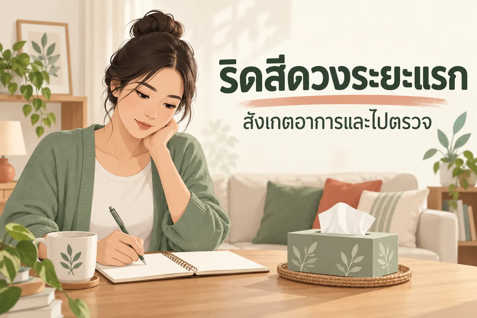 ริดสีดวงระยะแรก: ภาพประกอบการจดอาการเพื่อเตรียมไปตรวจ